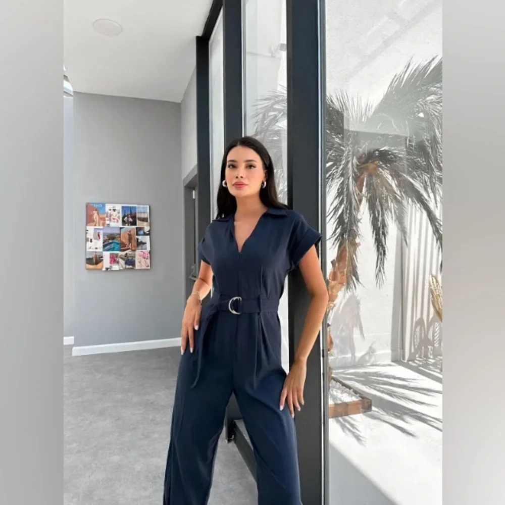 ZARA BLOGGERS’ FAVORITE BELTED LINEN BLEND JUMPSUIT